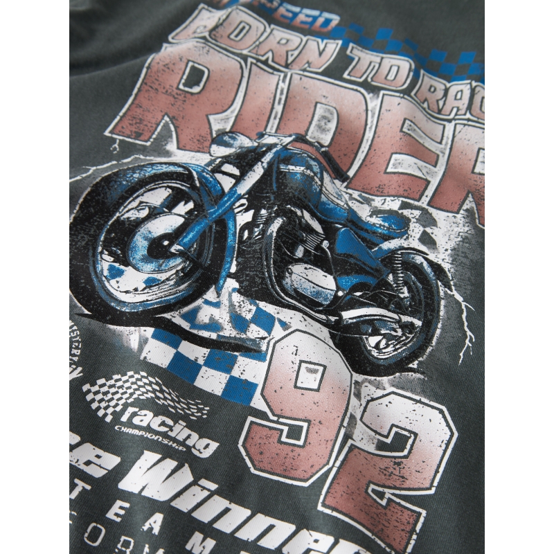 name it NKMBANK SS NREG TOP BOX t-shirts korte mouw Grey