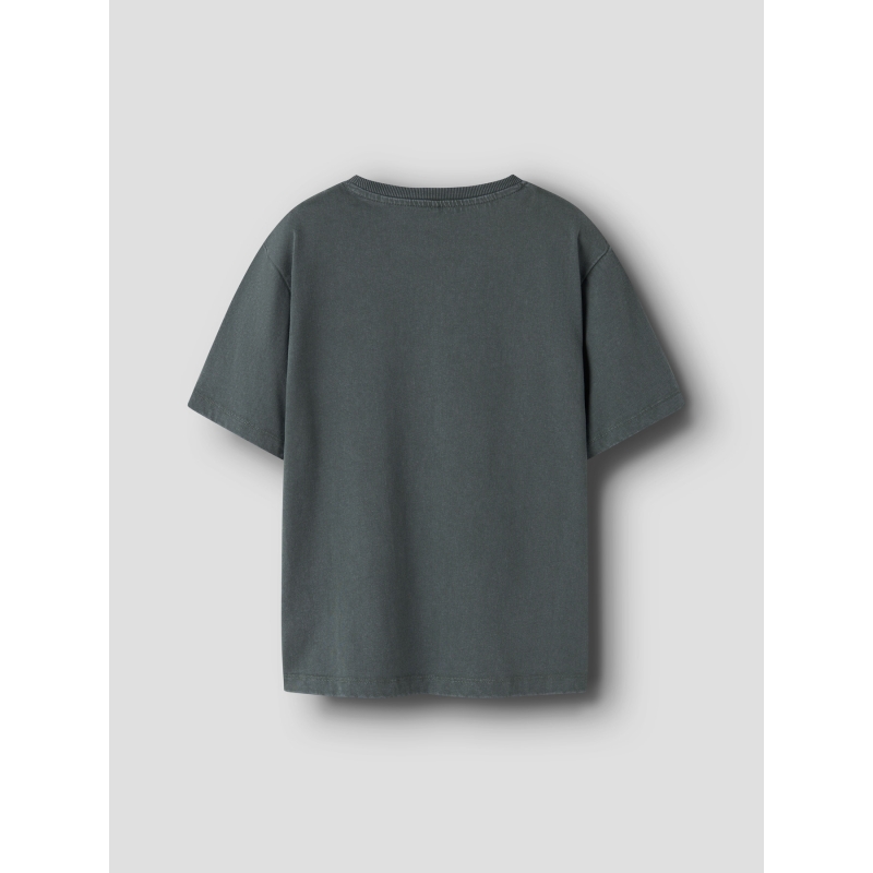 name it NKMBANK SS NREG TOP BOX t-shirts korte mouw Grey