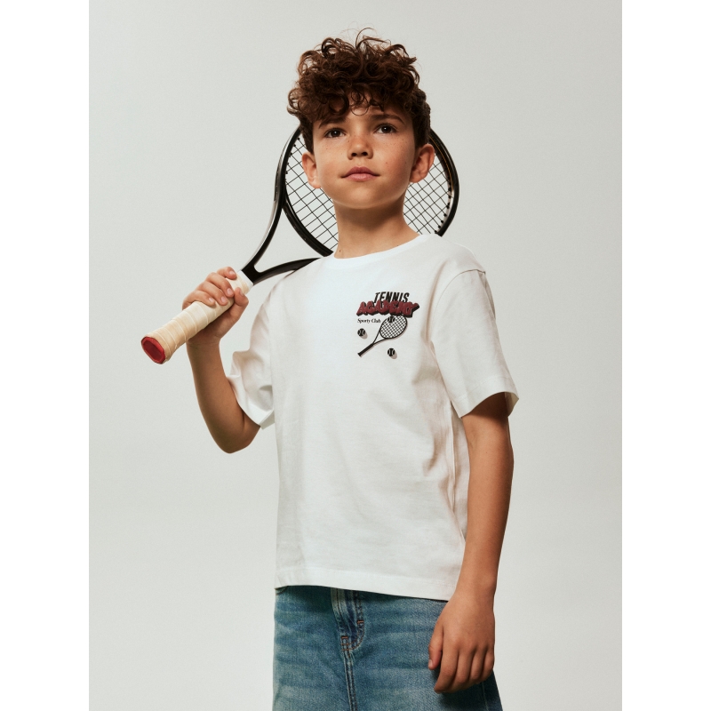 name it NKMTOBIAS SS NREG TOP BOX t-shirts korte mouw White