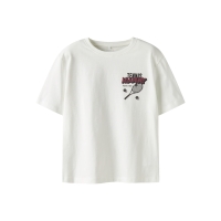 name it NKMTOBIAS SS NREG TOP BOX t-shirts korte mouw White