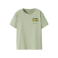 name it NKMTOBIAS SS NREG TOP BOX t-shirts korte mouw Green
