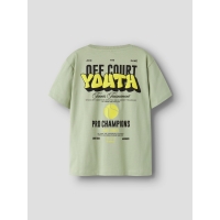 name it NKMTOBIAS SS NREG TOP BOX t-shirts korte mouw Green