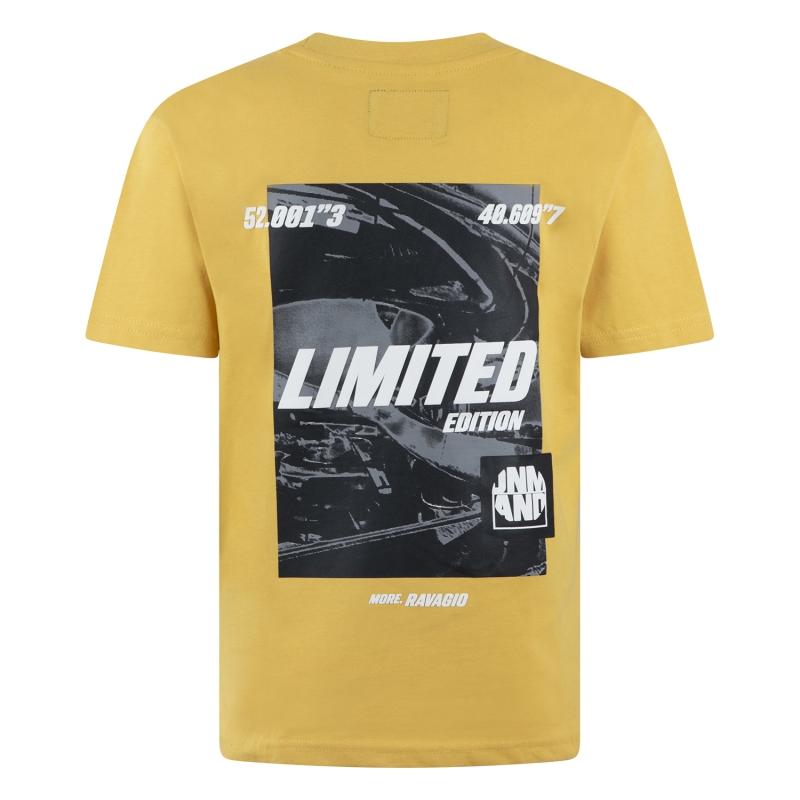 Ravagio Biemer W20219 t-shirts korte mouw Geel