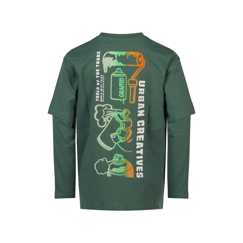 Unlocked Iowa W10245 t-shirts lange mouw Army