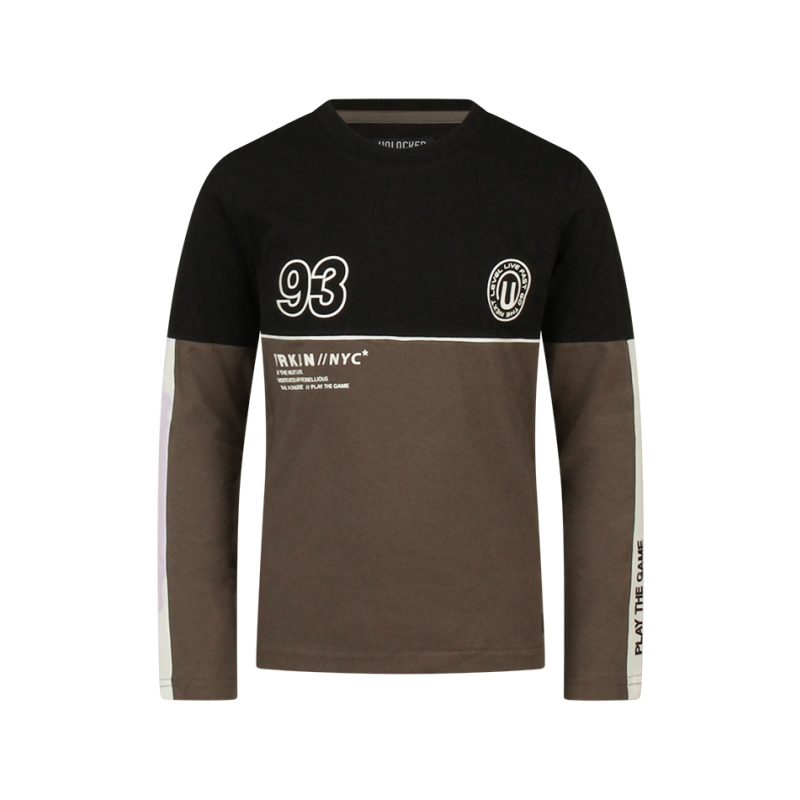 Unlocked 3117600 W10273 t-shirts lange mouw Bruin