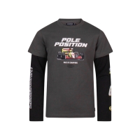 Unlocked 3117601 W10275 t-shirts lange mouw Antraciet