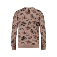 Unlocked 3117602 W10276 t-shirts lange mouw Taupe