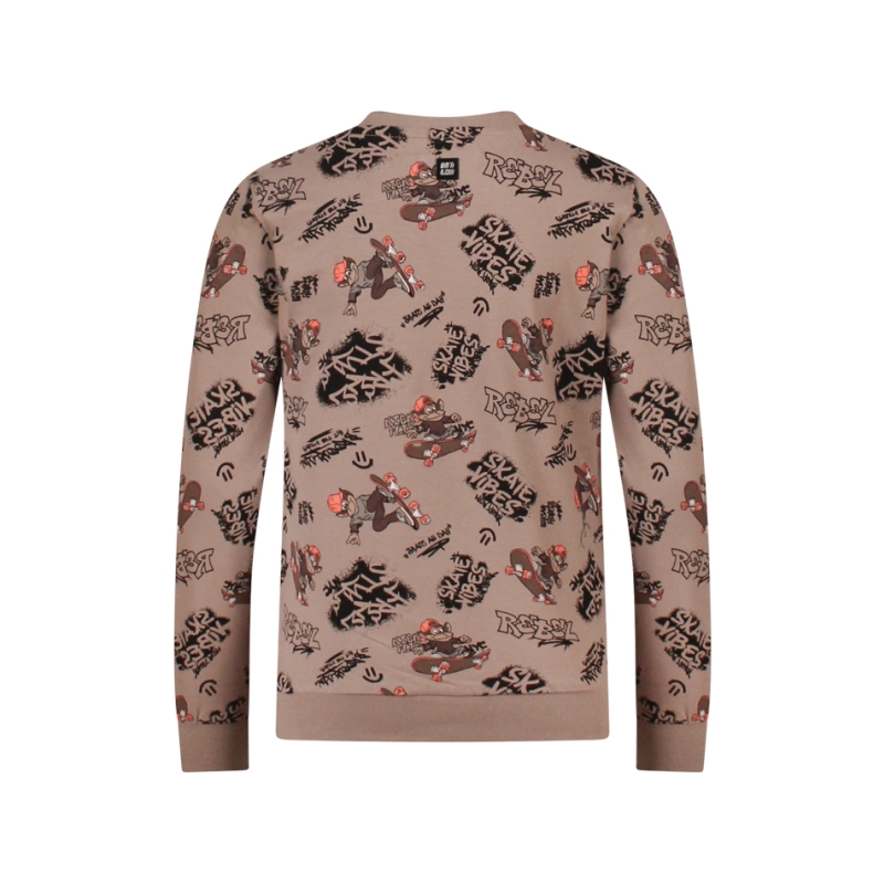 Unlocked 3117602 W10276 t-shirts lange mouw Taupe