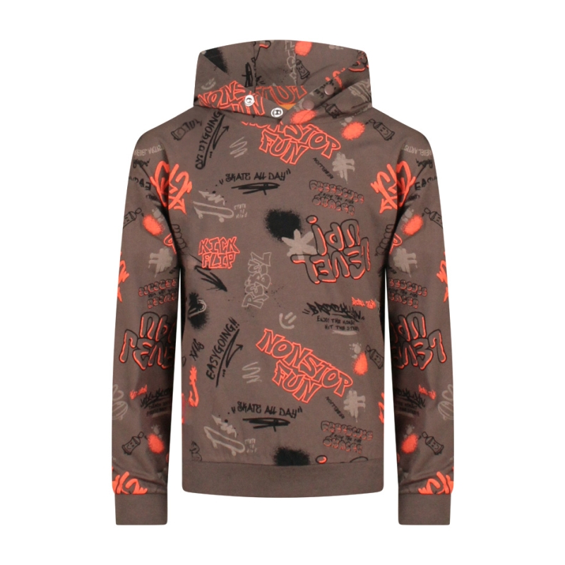 Unlocked 3117603 W10277 t-shirts lange mouw Bruin