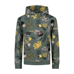 Unlocked 3117603 W10277 jongens T-shirt lm Groen donker