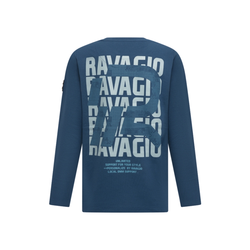 Ravagio Tez W10213 t-shirts lange mouw Petrol
