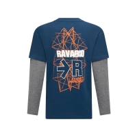 Ravagio Torre W10263 t-shirts lange mouw Petrol