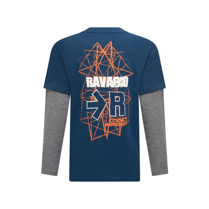 Ravagio Torre W10263 t-shirts lange mouw Petrol