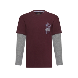 Ravagio Torre W10263 jongens T-shirt lm Rood bordo