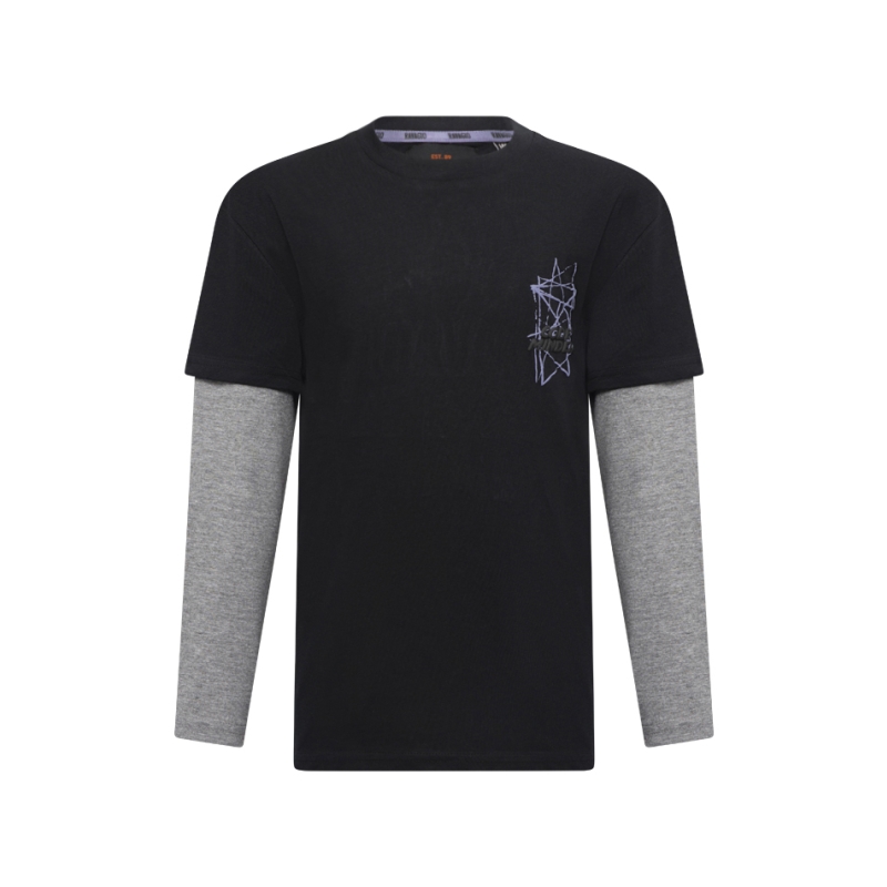 Ravagio Torre W10263 t-shirts lange mouw Zwart