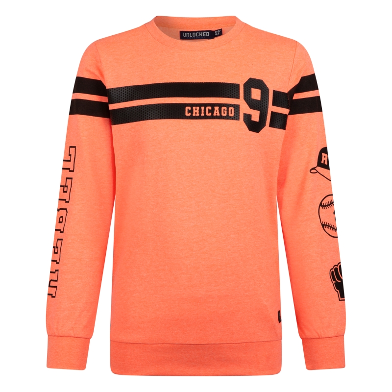 Unlocked 3217616 Z10268 t-shirts lange mouw Oranje