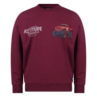 Unlocked 3317600 W20332 t-shirts lange mouw Wijnrood