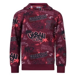 Unlocked 3317601 W20333 jongens T-shirt lm Wijnrood