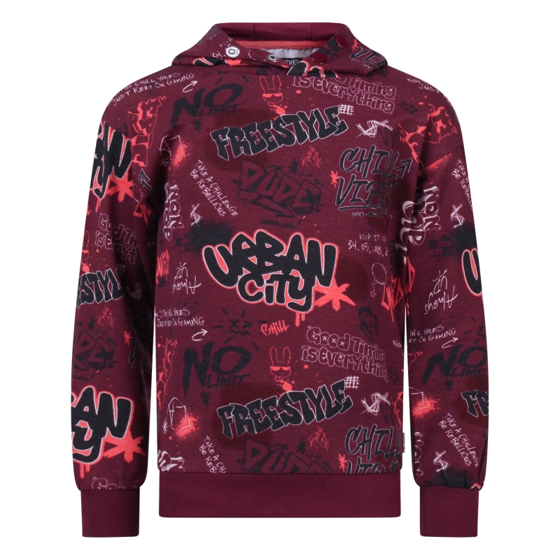 Unlocked 3317601 W20333 t-shirts lange mouw Wijnrood