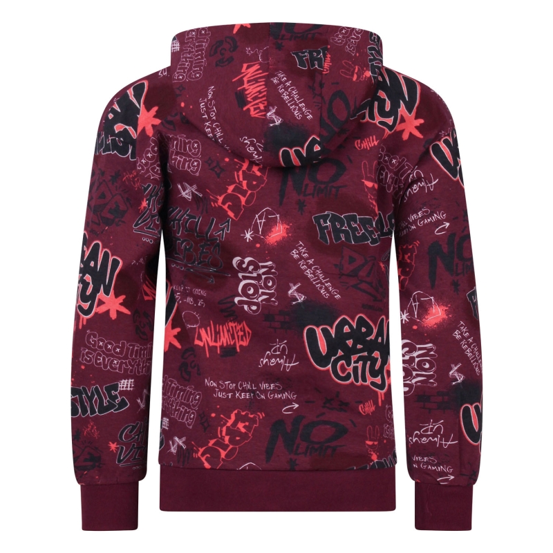 Unlocked 3317601 W20333 t-shirts lange mouw Wijnrood