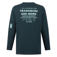 Ravagio Boris W20207 t-shirts lange mouw Groen donker