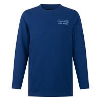 Ravagio Boris W20207 t-shirts lange mouw Kobalt