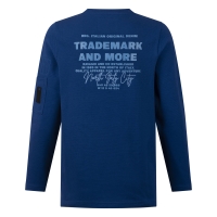Ravagio Boris W20207 t-shirts lange mouw Kobalt