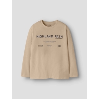 Name It NKMOSSY LS NREG TOP t-shirts lange mouw Grey
