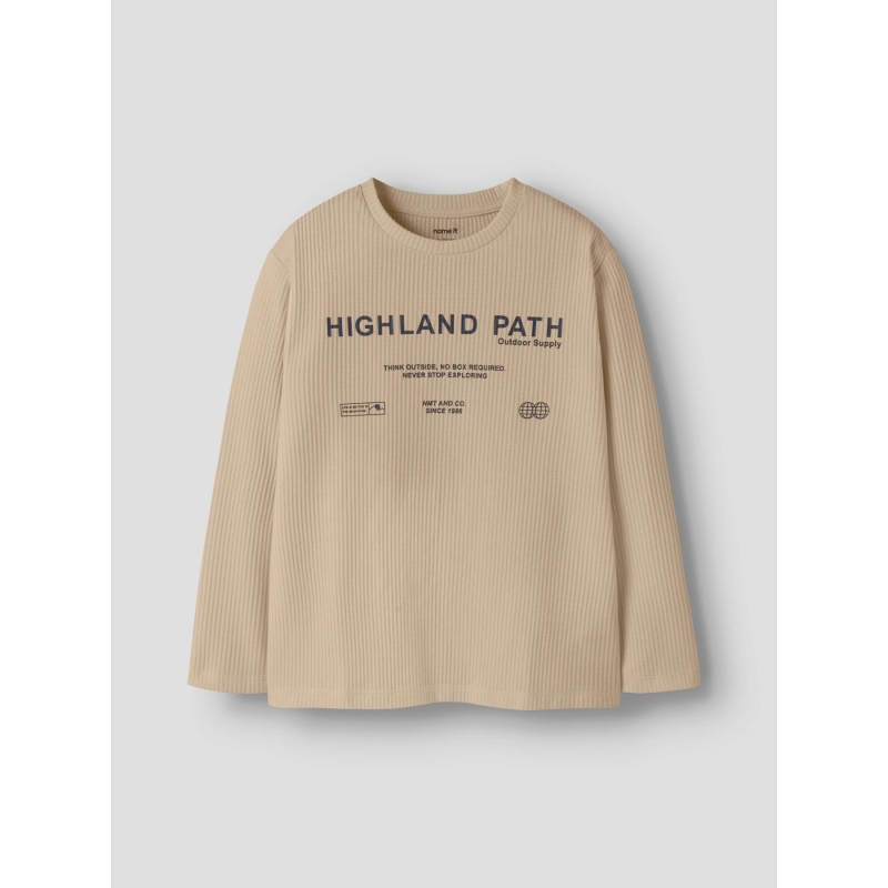 Name It NKMOSSY LS NREG TOP t-shirts lange mouw Grey
