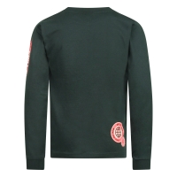 Unlocked 484068R W20546 t-shirts lange mouw Groen donker