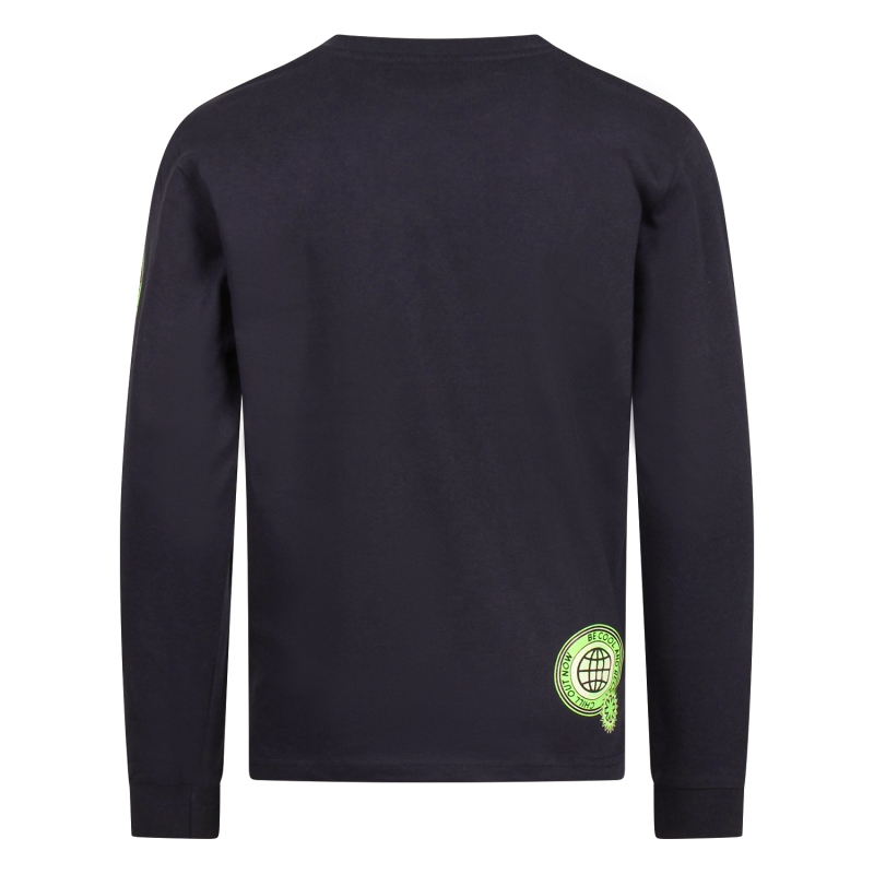 Unlocked 484068R W20546 t-shirts lange mouw Marine