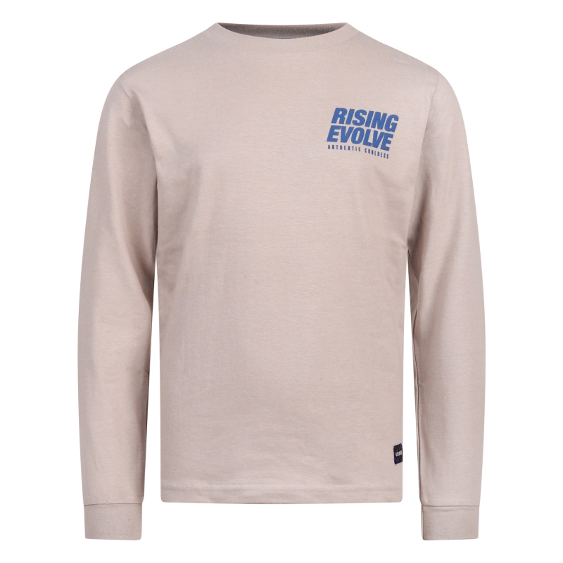 Unlocked 544133 W20541 t-shirts lange mouw Zand