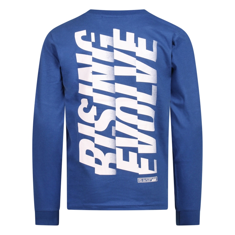 Unlocked 544133 W20541 t-shirts lange mouw Kobalt