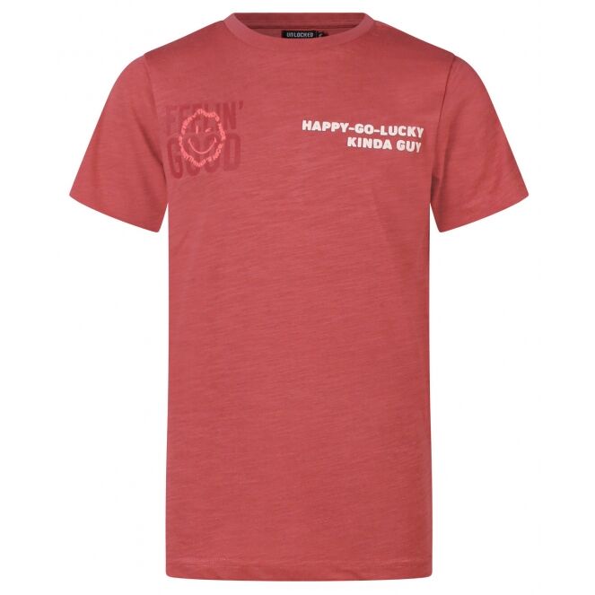 Unlocked Unlocked Gerson Z10346 Roze ollie red Unlocked Gerson Z10346 Jongens t-shirts korte mouw Roze bestel je online bij www.bertusmode.nl/
