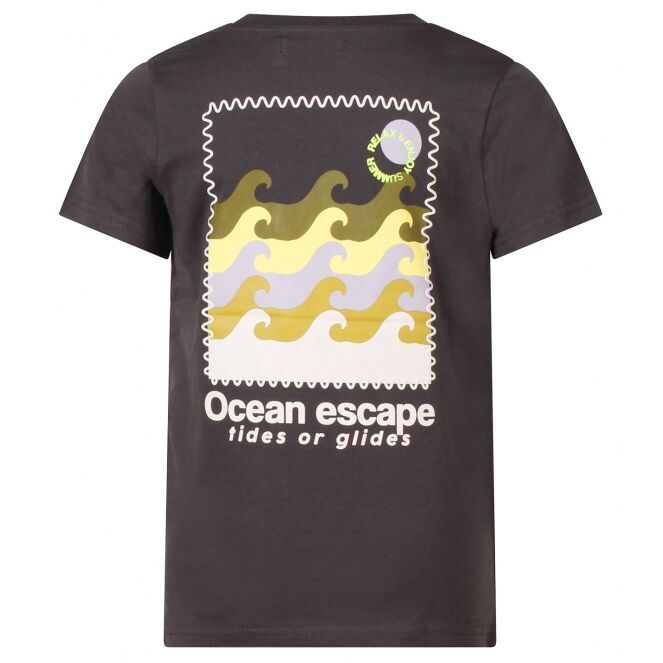 Unlocked Unlocked Kyan Z10343 Grijs asphalt Unlocked Kyan Z10343 Jongens t-shirts korte mouw Grijs bestel je online bij www.bertusmode.nl/