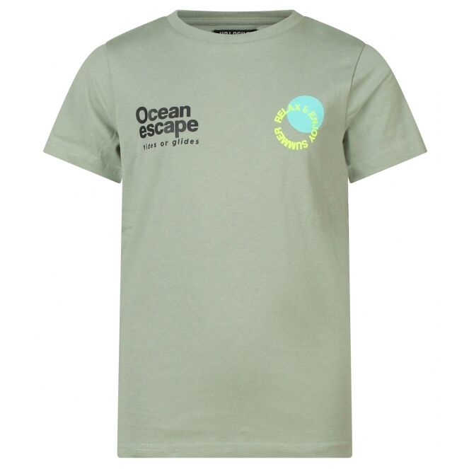 Unlocked Unlocked Kyan Z10343 Groen wavespot Unlocked Kyan Z10343 Jongens t-shirts korte mouw Groen bestel je online bij www.bertusmode.nl/