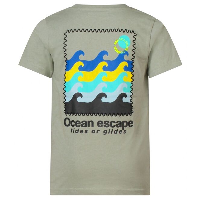 Unlocked Unlocked Kyan Z10343 Groen wavespot Unlocked Kyan Z10343 Jongens t-shirts korte mouw Groen bestel je online bij www.bertusmode.nl/