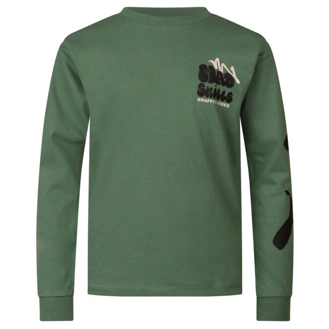 Unlocked Unlocked 524104R W10494 Groen darkgreen Unlocked 524104R W10494 Jongens T-shirt lm Groen bestel je online bij www.bertusmode.nl/