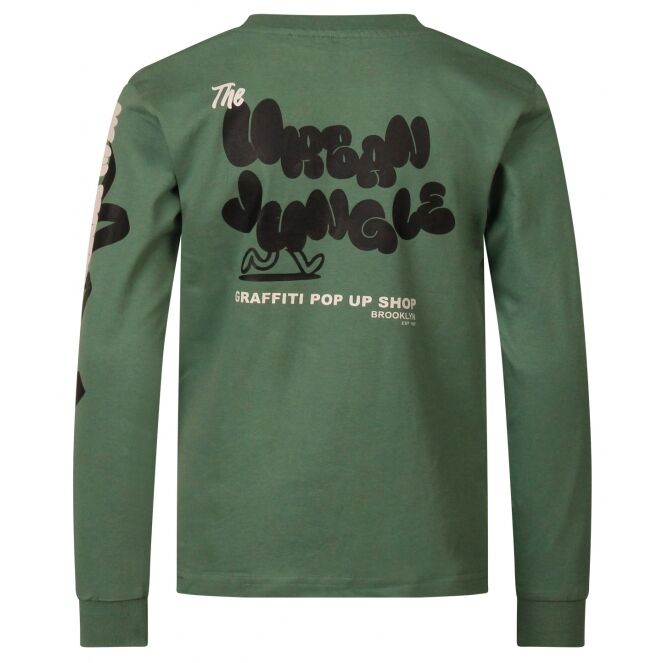 Unlocked Unlocked 524104R W10494 Groen darkgreen Unlocked 524104R W10494 Jongens T-shirt lm Groen bestel je online bij www.bertusmode.nl/