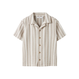 name it NKMFOKO SS NREG SHIRT jongens overhemd km Grey