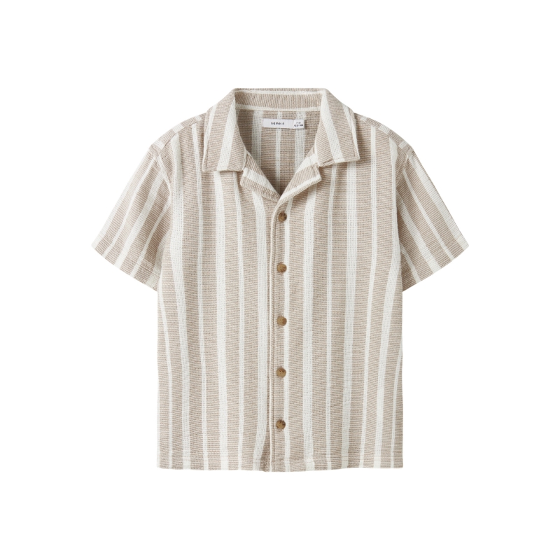 name it NKMFOKO SS NREG SHIRT overhemden Grey