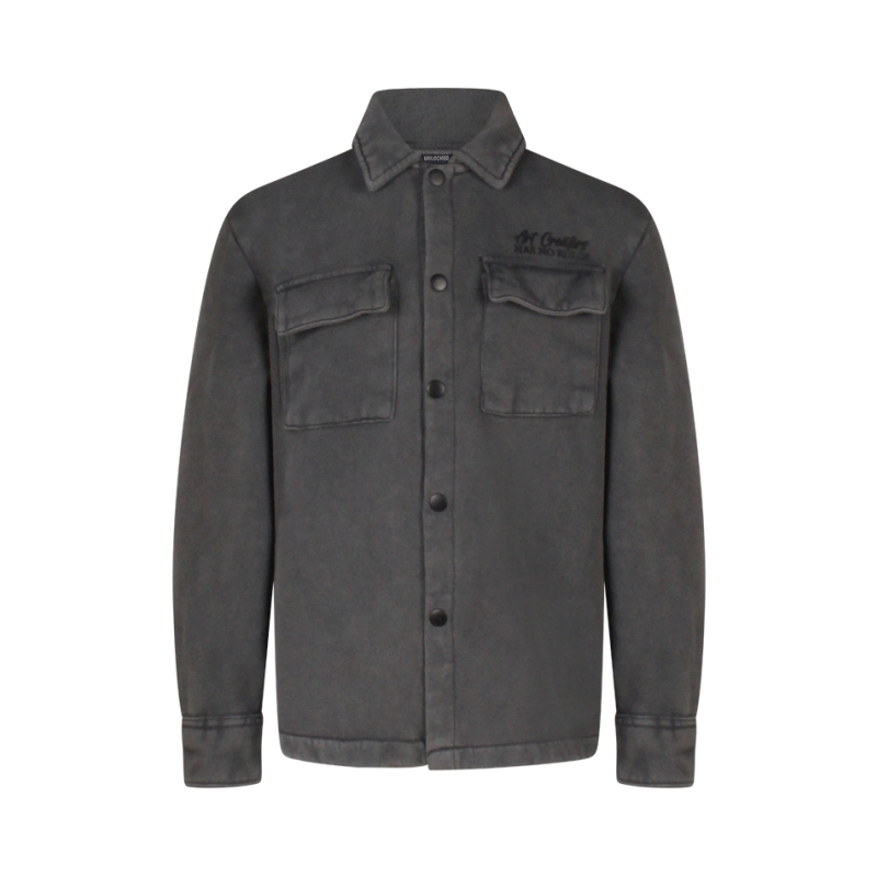 Unlocked 3117407 W10284 overhemden Antraciet