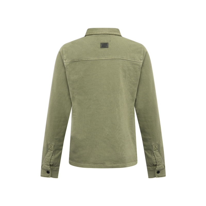 Ravagio Tharif W10210 overhemden Groen mos