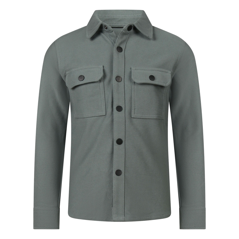 Ravagio Aser Z10215 overhemden Groen mos