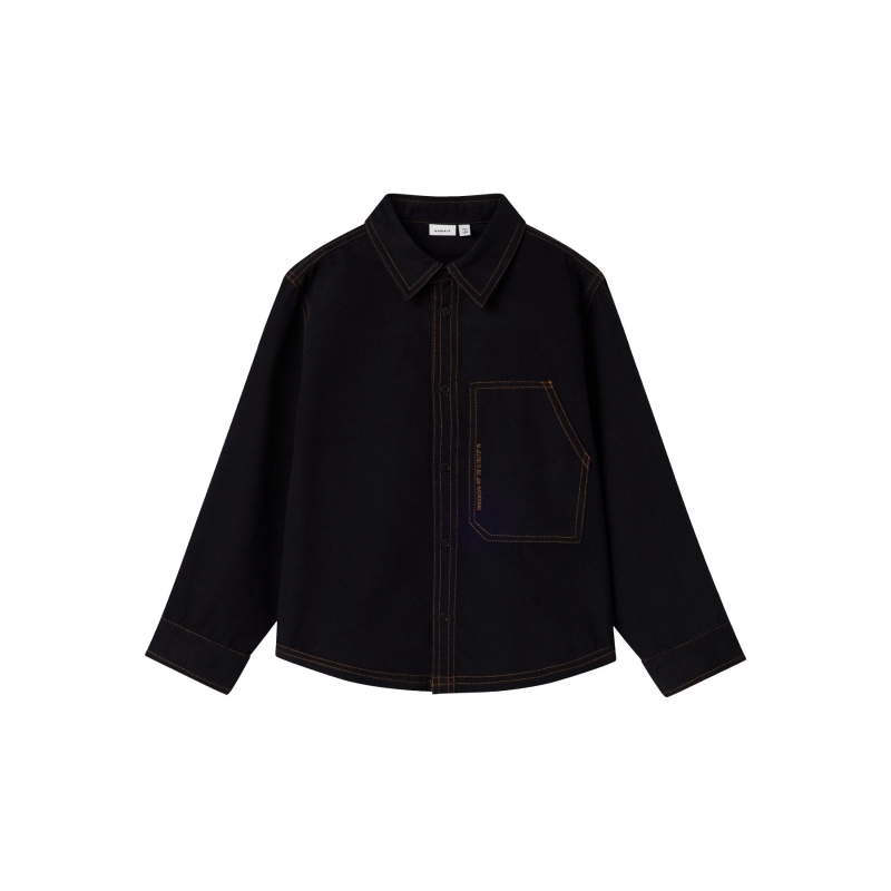 name it NKMNEWTON LS OVERSHIRT overhemden Black