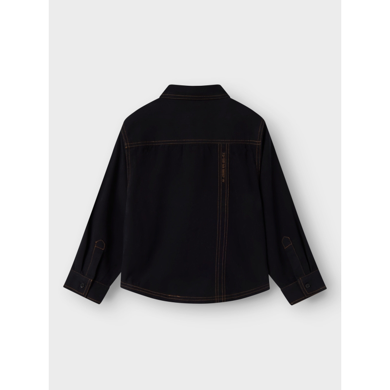 name it NKMNEWTON LS OVERSHIRT overhemden Black