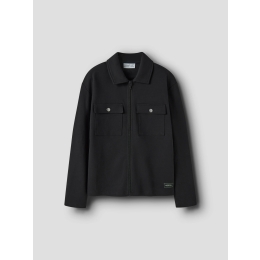 name it NKMNIALL LS NREG OVERSHIRT jongens overhemd lm Black