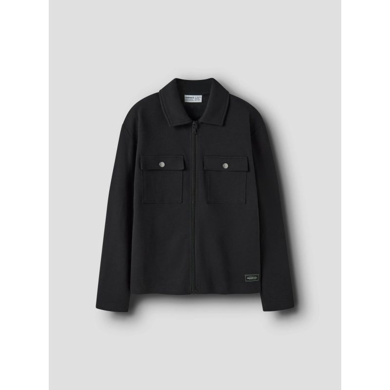 name it NKMNIALL LS NREG OVERSHIRT overhemden Black