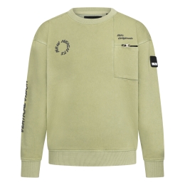 Ravagio Tamier W10205 jongens sweatshirt Groen mos
