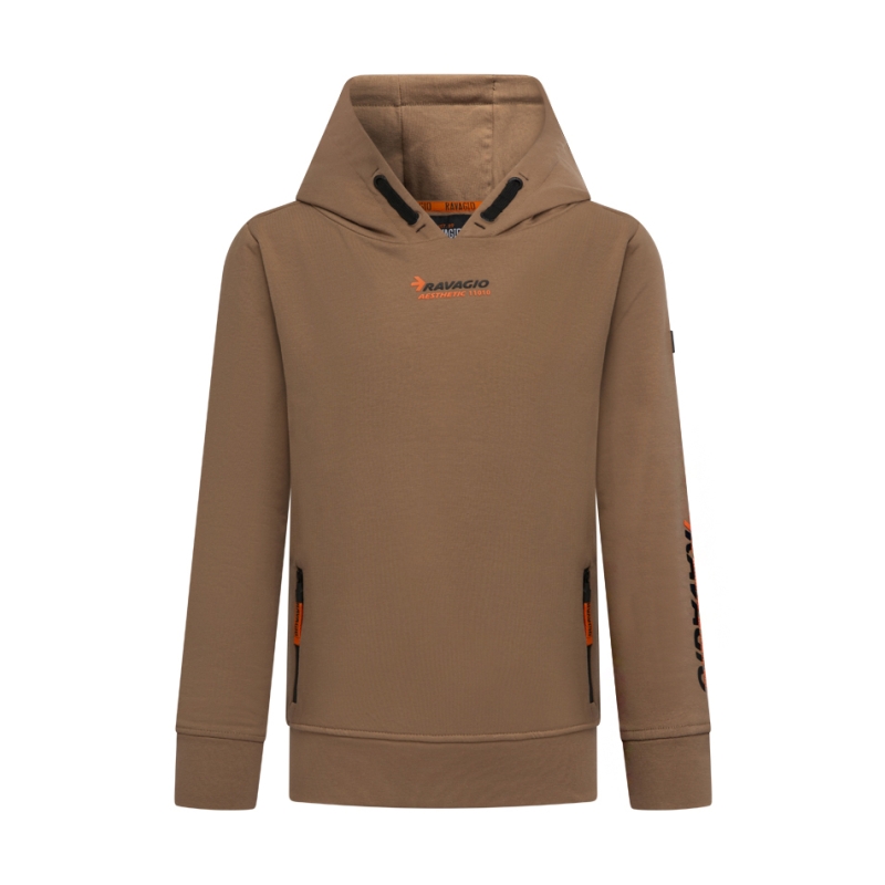 Ravagio Ten W10206 sweatshirts Bruin licht